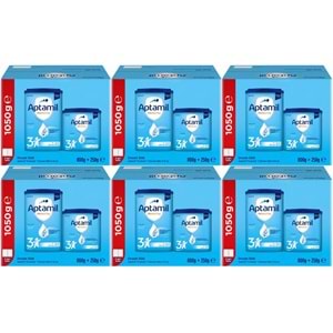 Nutrıcıa Aptamil Pronutra 1050GR (800+250GR) Devam Sütü No:3 (9-12 Ay) Avantaj Pk (6 Lı Set)