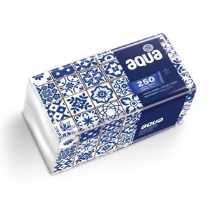 Aqua Pratik Mendil 250 Yaprak Tekli Pk (9 Lu Set)