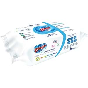 Bingo Clean Yüzey Temizlik Havlusu (Karma 9 Lu Set) (Beyaz Sabun/Limon Kokulu/Lavanta Kokulu)