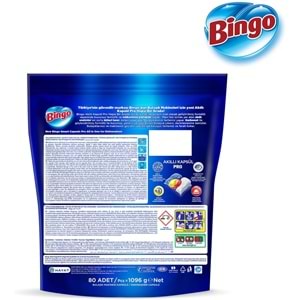Bingo Akıllı Kapsül Pro Bulaşık Makinesi Deterjanı Tableti 240 Adet Limon Kokulu (3PK*80)