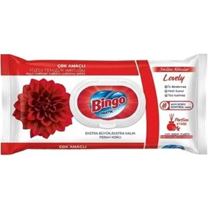 Bingo Clean Yüzey Temizlik Havlusu 96 Yaprak Sevilen Kokular Lovely - Gül (9 Lu Set) 864 Yaprak