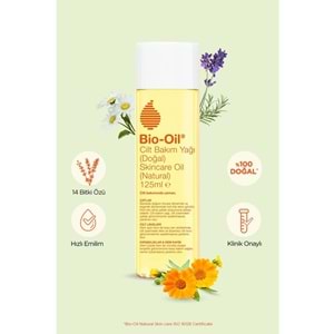 Bio-Oil %100 Natural Çatlak & Leke Karşıtı Nemlendirici Doğal Cilt Bakım Yağı 125ML (6 Lı Set)
