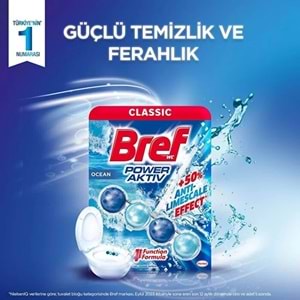 Bref Power Aktiv Klozet Bloğu Okyanus Kokulu (12 Li Set) (12PK*1)