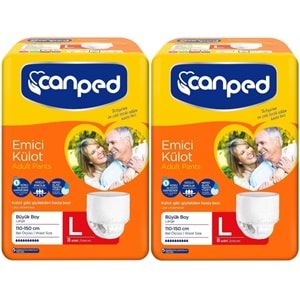 Canped Emici Külot Yetişkin Bezi Büyük-Large 16 Adet (2Pk*8)