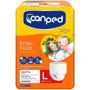 Canped Emici Külot Yetişkin Bezi Büyük-Large 32 Adet (4Pk*8)