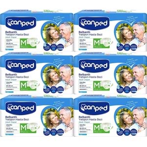 Canped Yetişkin Bezi Bel Bantlı Polietilen M - Orta - Medium 180 Adet