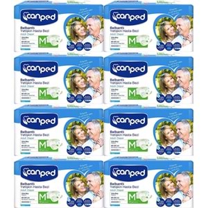 Canped Yetişkin Bezi Bel Bantlı Polietilen M - Orta - Medium 240 Adet