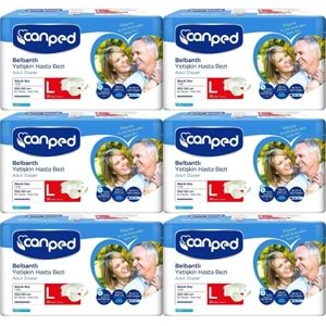 Canped Yetişkin Bezi Bel Bantlı Polietilen L - Büyük - Large 180 Adet