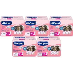 Canped Mesane Pedi Ultra L - Large - Büyük - Yoğun 50 Adet (5PK*10)