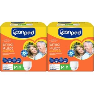 Canped Emici Külot Yetişkin Bezi M - Orta 18 Adet (2PK*9)