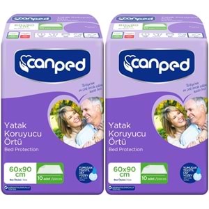Canped Yetişkin Yatak Koruyucu Örtü 60*90 CM 20 Adet (2PK*10)