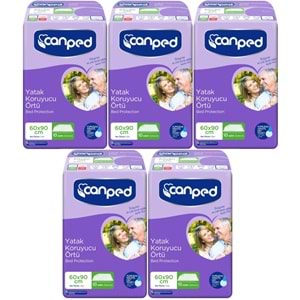 Canped Yetişkin Yatak Koruyucu Örtü 60*90 CM 50 Adet (5PK*10)