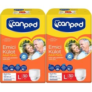 Canped Emici Külot Yetişkin Bezi L - Large - Büyük 60 Adet Büyük (2PK*30)