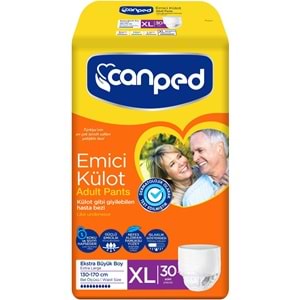 Canped Emici Külot Yetişkin Bezi XL - Ekstra Büyük - Extra Large 120 Adet