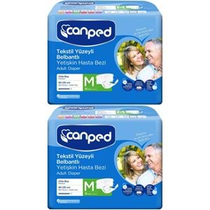 Canped Yetişkin Bezi Bel Bantlı Tekstil Yüzey M - Orta - Medium 36 Adet