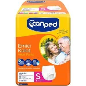 Canped Emici Külot Yetişkin Bezi S-Küçük Small 144 Adet (16PK*9)