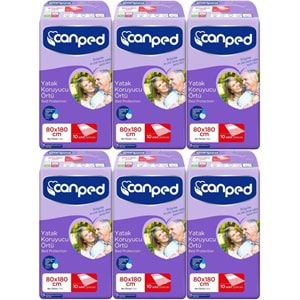 Canped Yetişkin Yatak Koruyucu Örtü Extra 80 x 180 CM (XL) 60 Adet