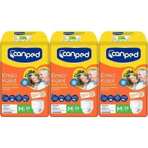 Canped Emici Külot Yetişkin Bezi M - Orta - Medium 72 Adet (3PK*24)