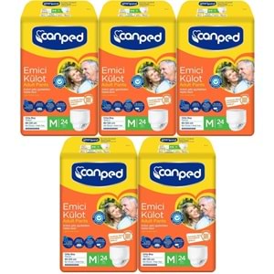 Canped Emici Külot Yetişkin Bezi M - Orta - Medium 120 Adet (5PK*24)