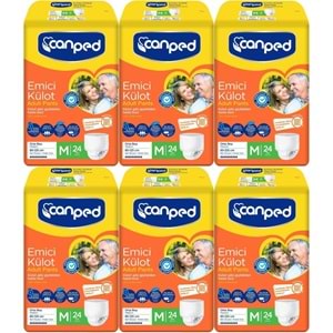 Canped Emici Külot Yetişkin Bezi M - Orta - Medium 144 Adet (6PK*24)