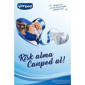 Canped Yetişkin Bezi Bel Bantlı Tekstil Yüzey XL - Ekstra Large - Extra Large 115 Adet
