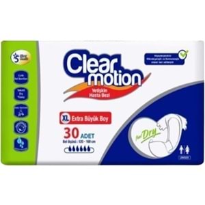 Clearmotion Yetişkin Bezi Bel Bantlı XL - Ekstra Büyük - Extra Large 180 Adet (6PK*30)