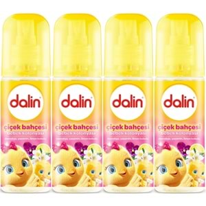 Dalin Bebek Kolonyası 150ML Çiçek Bahçesi (Menekşe-Yasemin-Limon Kokulu) (4 Lü Set)