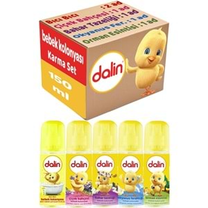 Dalin Bebek Kolonyası 150ML (Bıcı Bıcı-Orman-Çiçek-Deniz-Bahar) Karma 6 Lı Set