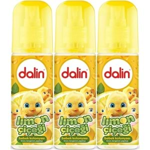 Dalin Bebek Kolonyası 150ML Limon Çiçeği (Limon-Bergomat-Papatya) (3 Lü Set)