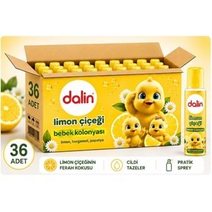 Dalin Bebek Kolonyası 150ML Limon Çiçeği (Limon-Bergomat-Papatya) (36 Lı Set)