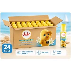 Dalin Bebek Kolonyası 150ML Deniz Esintisi (Bergomat-Zambak-Misk Kokulu) (24 Lü Set)