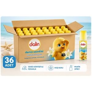 Dalin Bebek Kolonyası 150ML Deniz Esintisi (Bergomat-Zambak-Misk Kokulu) (36 Lı Set)