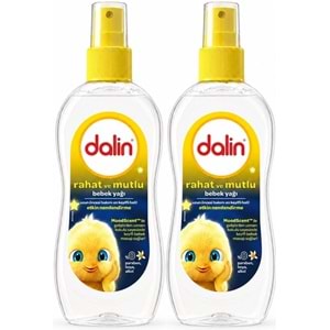 Dalin Bebek Yağı 200ML Sprey Rahat ve Mutlu (2 Li Set)