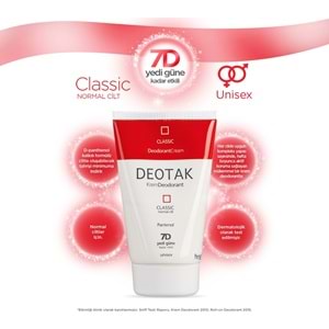 Deotak Krem Deodorant Unisex 35ML Classic (Normal Cilt) (5 Li Set)