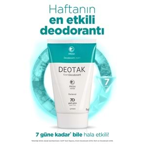 Deotak Krem Deodorant Unisex 35ML Fresh (Mentol) (6 Lı Set)