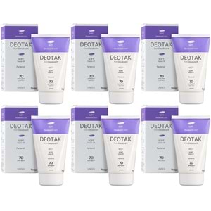Deotak Krem Deodorant Unisex 35ML Soft (Hassas Cilt) (6 Lı Set)