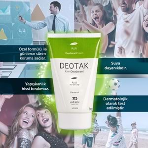 Deotak Krem Deodorant Unisex 35ML Plus (Çay Ağaçı Yağı) (5 Li Set)