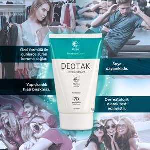 Deotak Krem Deodorant Unisex 35ML (Normal Cilt/Mentol/Hassas/Çay Ağacı Yağı) Karma (4 Lü Set)