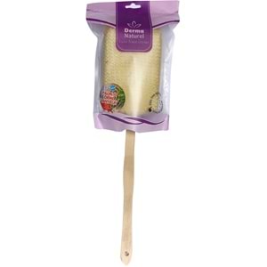 Derma Naturel Palmiye Örme Sopalı Banyo Sırt Lifi (8*24CM) MS-09 (4 Lü Set)