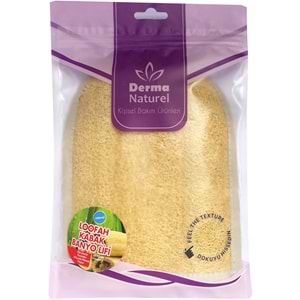 Derma Naturel Loofah Kabak Havlu Banyo Eldiveni (15*24CM) MS-11 (4 Lü Set)