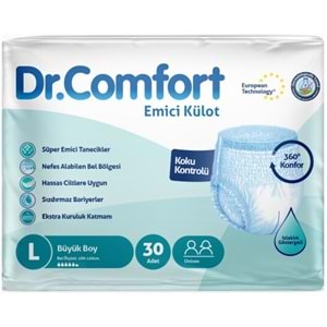 Dr.Comfort Yetişkin Bezi Emici Külot L-Büyük 90 Adet 3Pk x 30