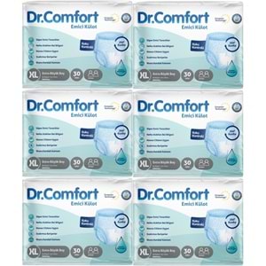 Dr.Comfort Yetişkin Bezi Emici Külot Ekstra Büyük XL 180 Adet 6Pk x 30