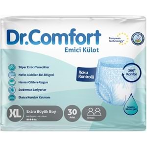 Dr.Comfort Yetişkin Bezi Emici Külot Ekstra Büyük XL 180 Adet 6Pk x 30