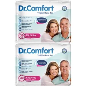 Dr.Comfort Yetişkin Bezi Bel Bantlı Tekstil Yüzeyli S - Küçük - Small 60 Adet