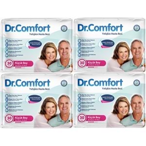 Dr.Comfort Yetişkin Bezi Bel Bantlı Tekstil Yüzeyli S - Küçük - Small 120 Adet