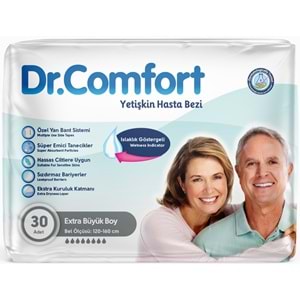 Dr.Comfort Yetişkin Bezi Bel Bantlı Tekstil Yüzeyli XL - Ekstra Büyük 60 Adet