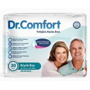 Dr.Comfort Yetişkin Bezi Bel Bantlı Tekstil Yüzeyli L - Büyük - Large 90 Adet