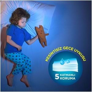 Drynites Emici Gece Külodu/Külot Bez Erkek 8-13 Yaş 30-48KG Large 81 Adet 9PK*9 AltIslatmalara Karşı