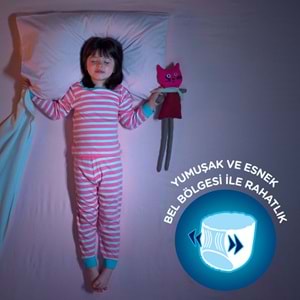 Drynites Emici Gece Külodu/Külot Bez Kız 4-7 Yaş 17-30KG Large 120Adet 12PK*10 Alt Islatmalara Karşı