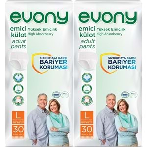 Evony Yetişkin Bezi Emici Külot L - Büyük - Large 60 Adet